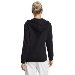 Fashion 3 Stripes French Terry Zip Hoodie Women - Black, White Jackets