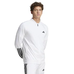 Online 3 Stripes Knit Training Jacket Men - White, Black Jackets