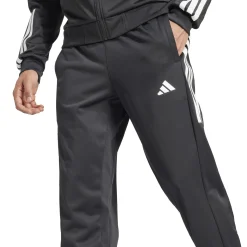 New 3 Stripes Knit Training Pants Men - Black, White Pants