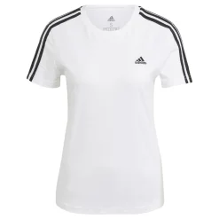 Shop 3 Stripes T-Shirt Women - White, Black Shirts