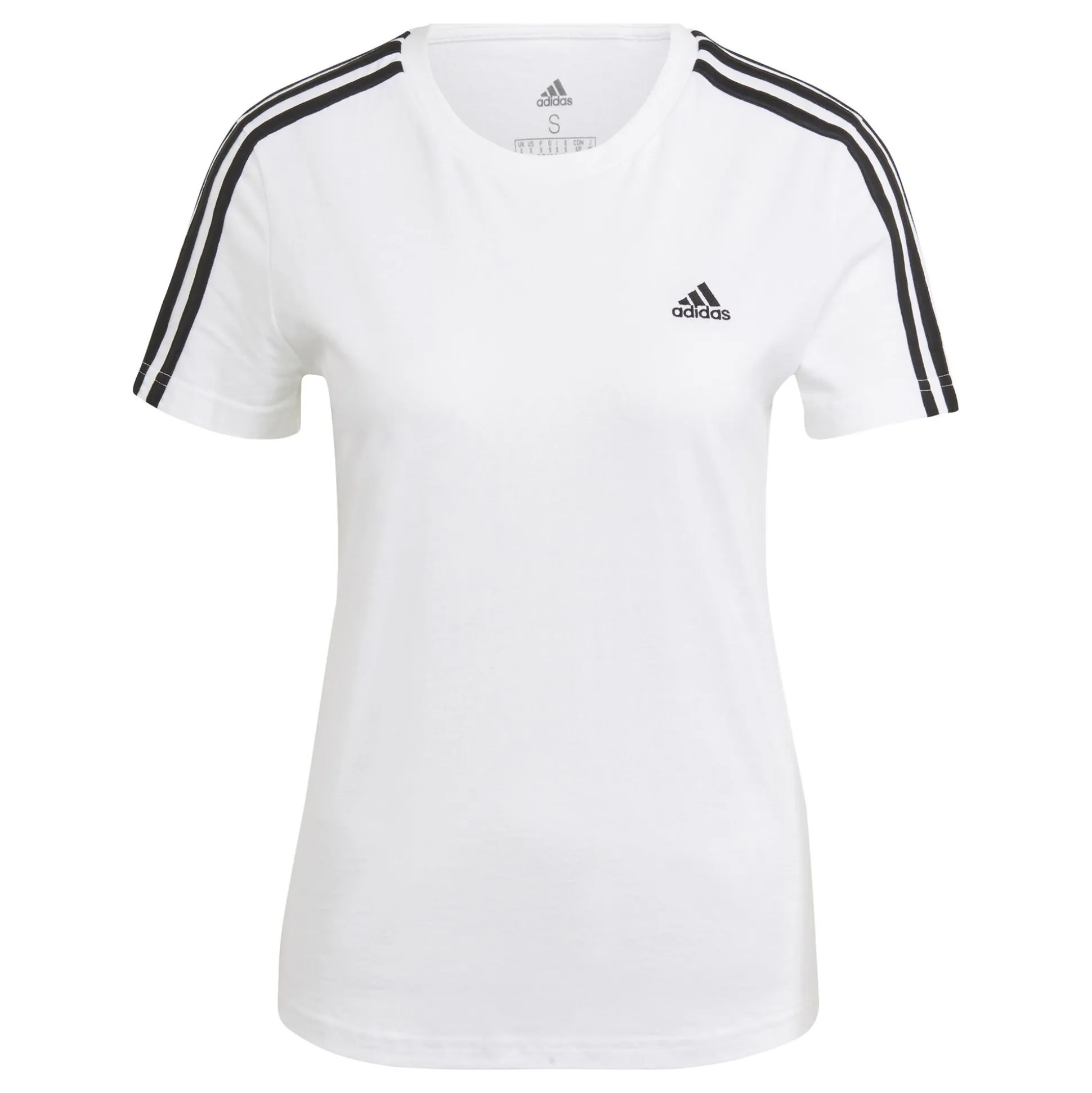 Shop 3 Stripes T-Shirt Women - White, Black Shirts