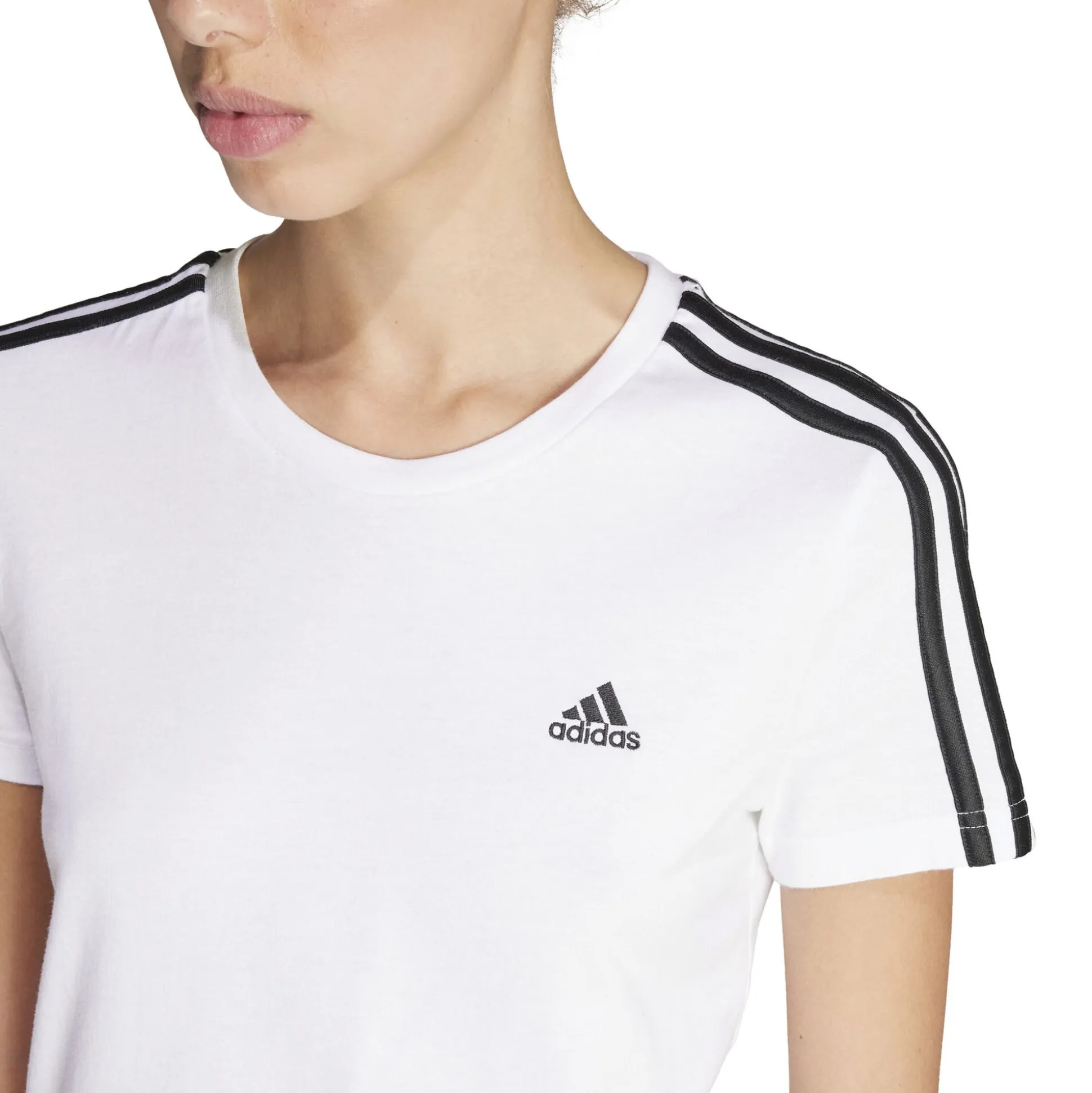 Shop 3 Stripes T-Shirt Women - White, Black Shirts