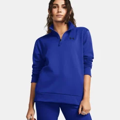 Online 1/4 Zip Long Sleeve Women - Dark Blue Shirts