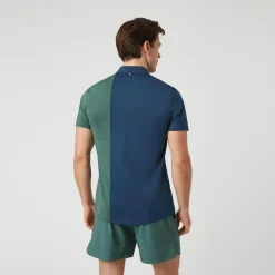 Outlet Ace Block Polo Men - Dark Blue, Green Shirts