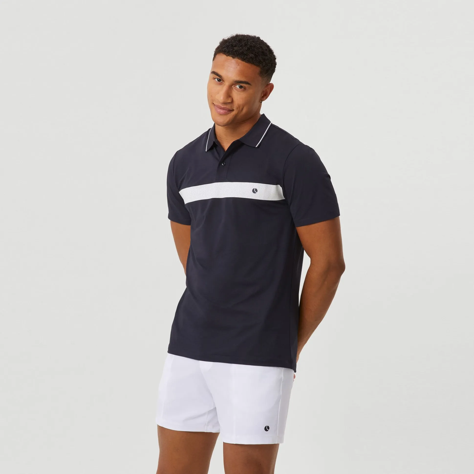 Discount Ace Light Polo Men - Dark Blue, White Shirts
