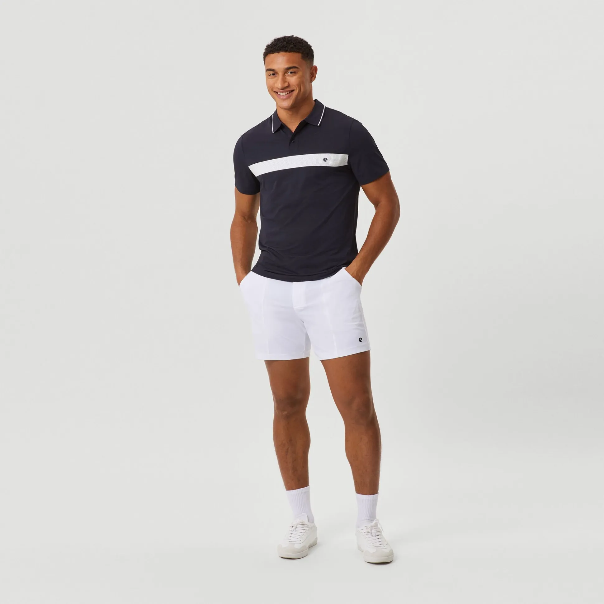Discount Ace Light Polo Men - Dark Blue, White Shirts