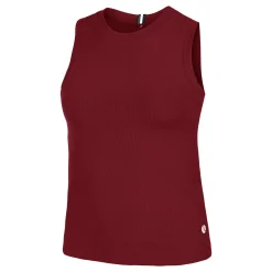 Store Ace Rib Pocket Tank Top Women - Dark Red Tops
