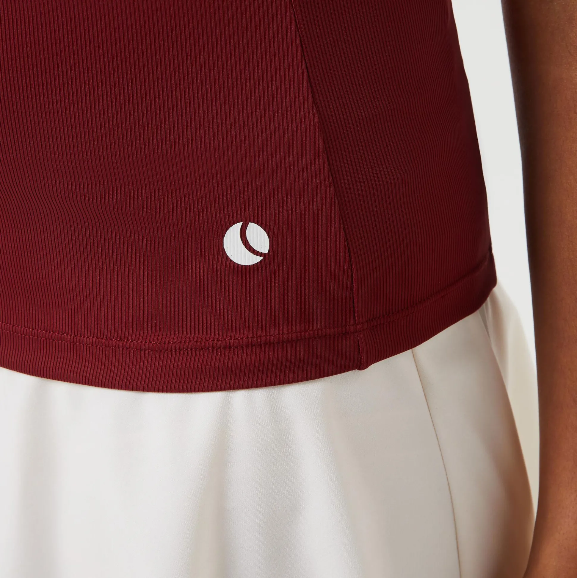 Store Ace Rib Pocket Tank Top Women - Dark Red Tops
