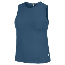 Best Ace Rib Pocket Tank Top Women - Dark Blue Tops