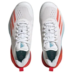 Hot Adizero Cybersonic Clay Court Shoe Women - White, Orange Clay Court Shoes