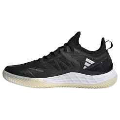 Online Adizero Ubersonic 4.1 Clay Court Shoe Women - Black, Silver Clay Court Shoes