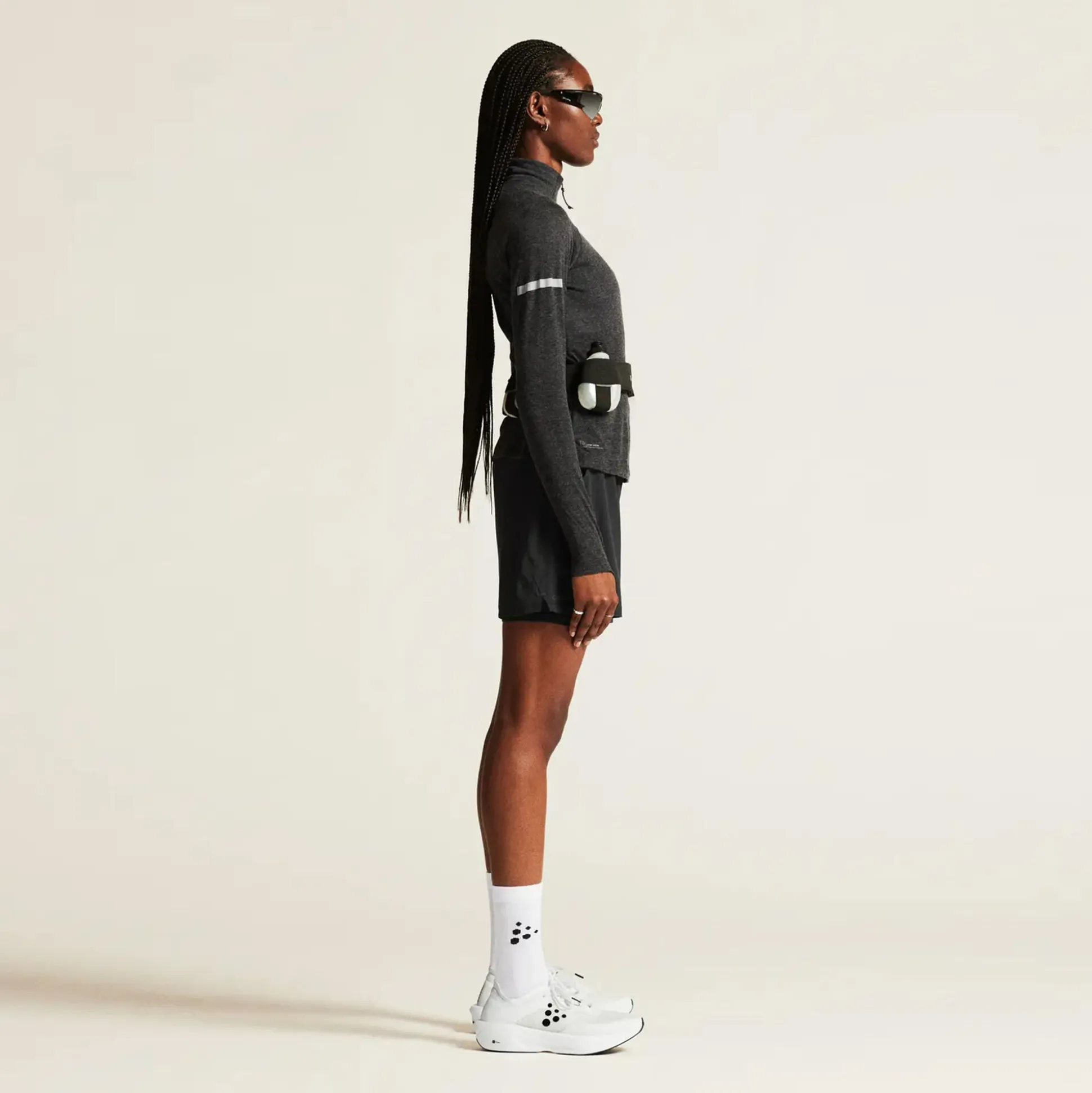 New ADV SUBZ Wool 3 Running Shirt Women - Dark Grey Running Clothing