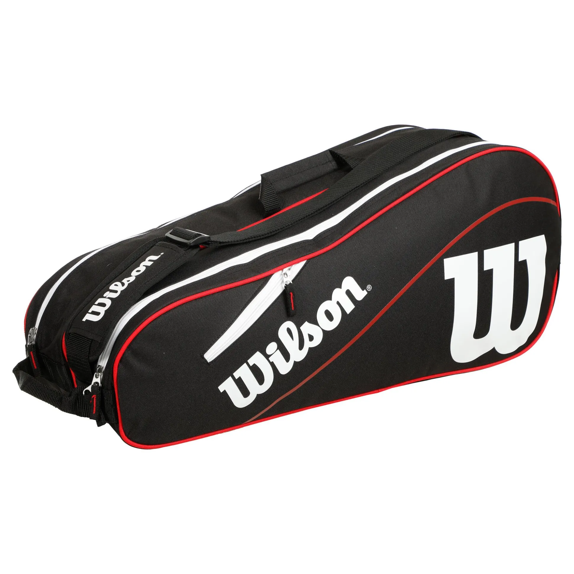 Best Sale Advantage III Six Racket Bag - Black, White Racket Bags