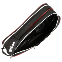Best Sale Advantage III Six Racket Bag - Black, White Racket Bags
