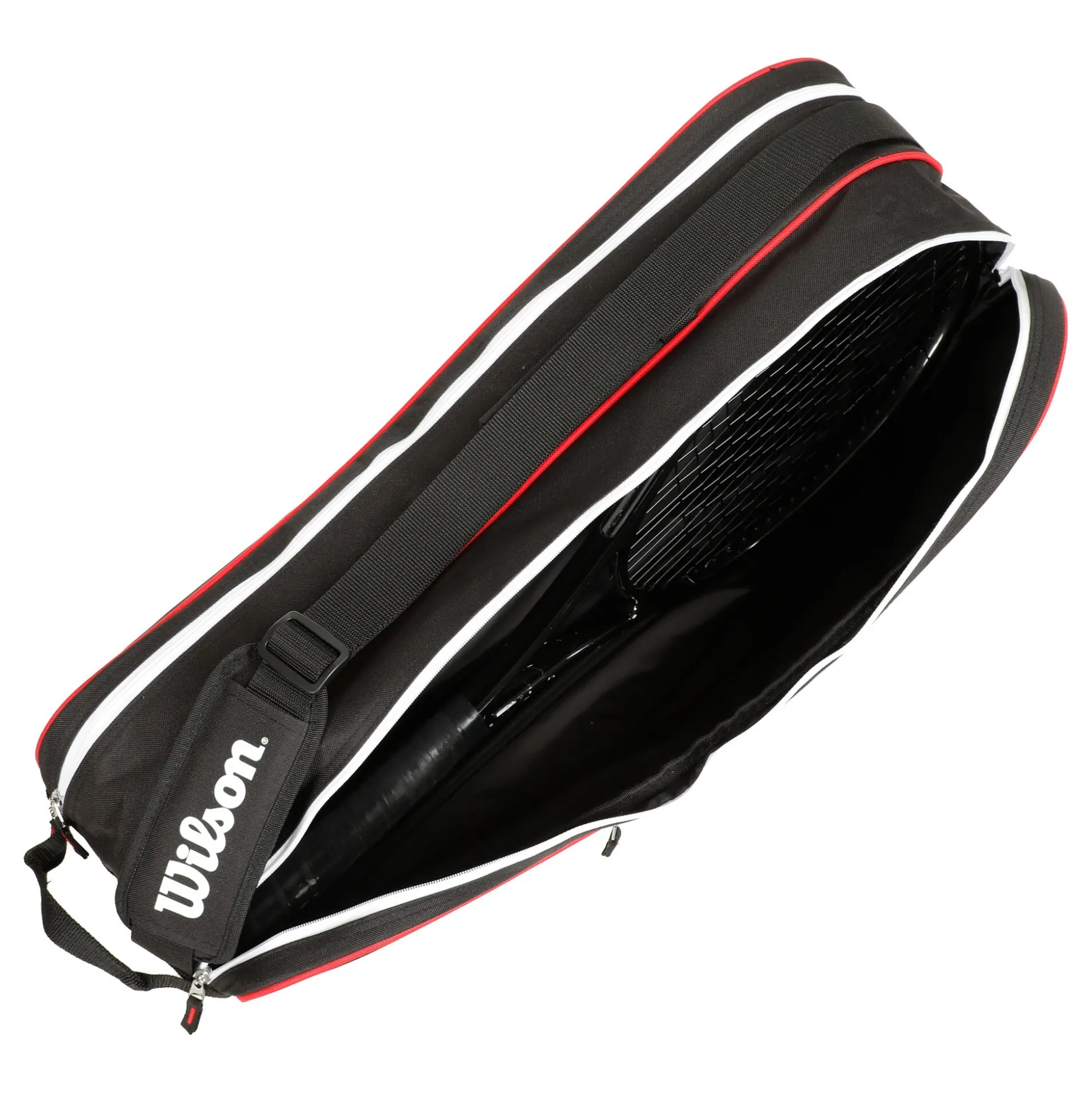 Best Sale Advantage III Six Racket Bag - Black, White Racket Bags