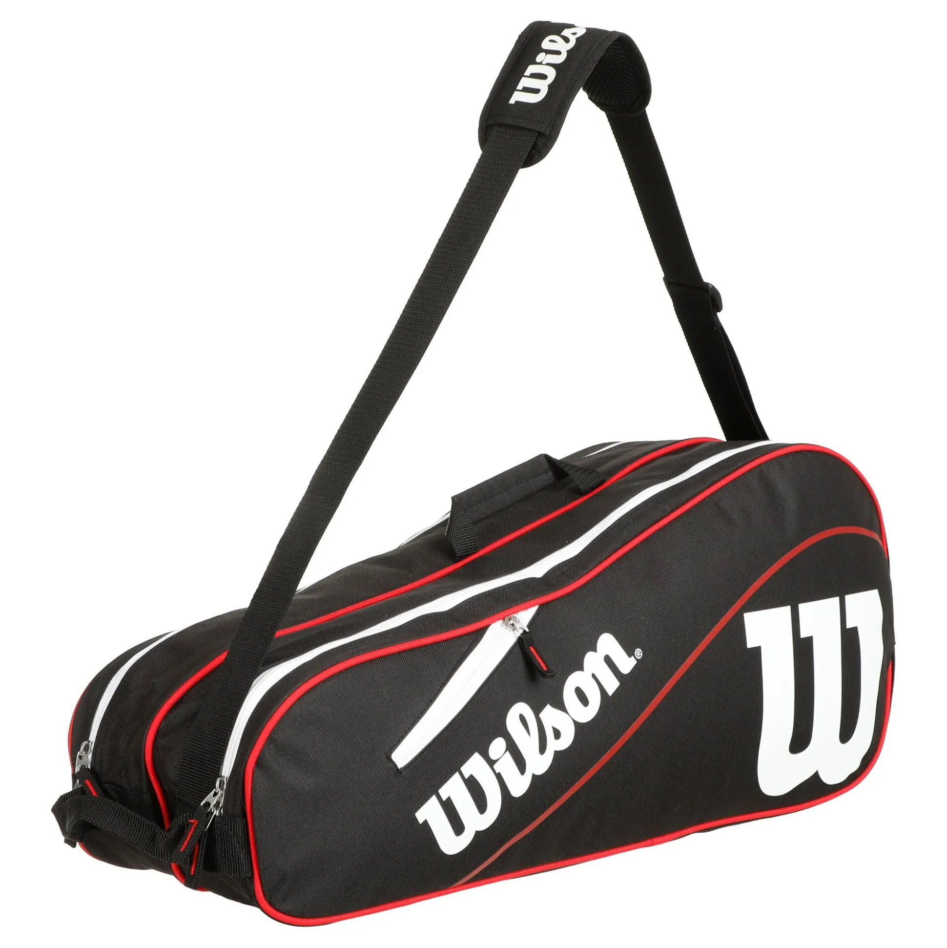 Best Sale Advantage III Six Racket Bag - Black, White Racket Bags