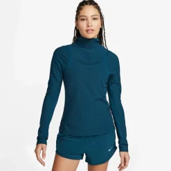 Best Sale Advantage Therma-Fit Division Mid-Layer Running Top Women - Blue, Black Running Clothing