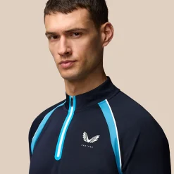 Discount Aeromesh 1/4 Zip Long Sleeve Men - Dark Blue Shirts