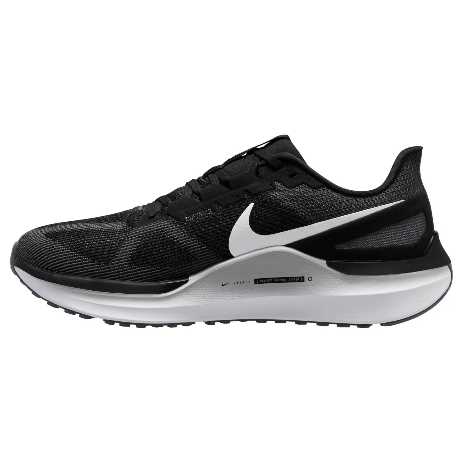 Online Air Zoom Structure 25 Stability Running Shoe Men - Black, White Running Shoes