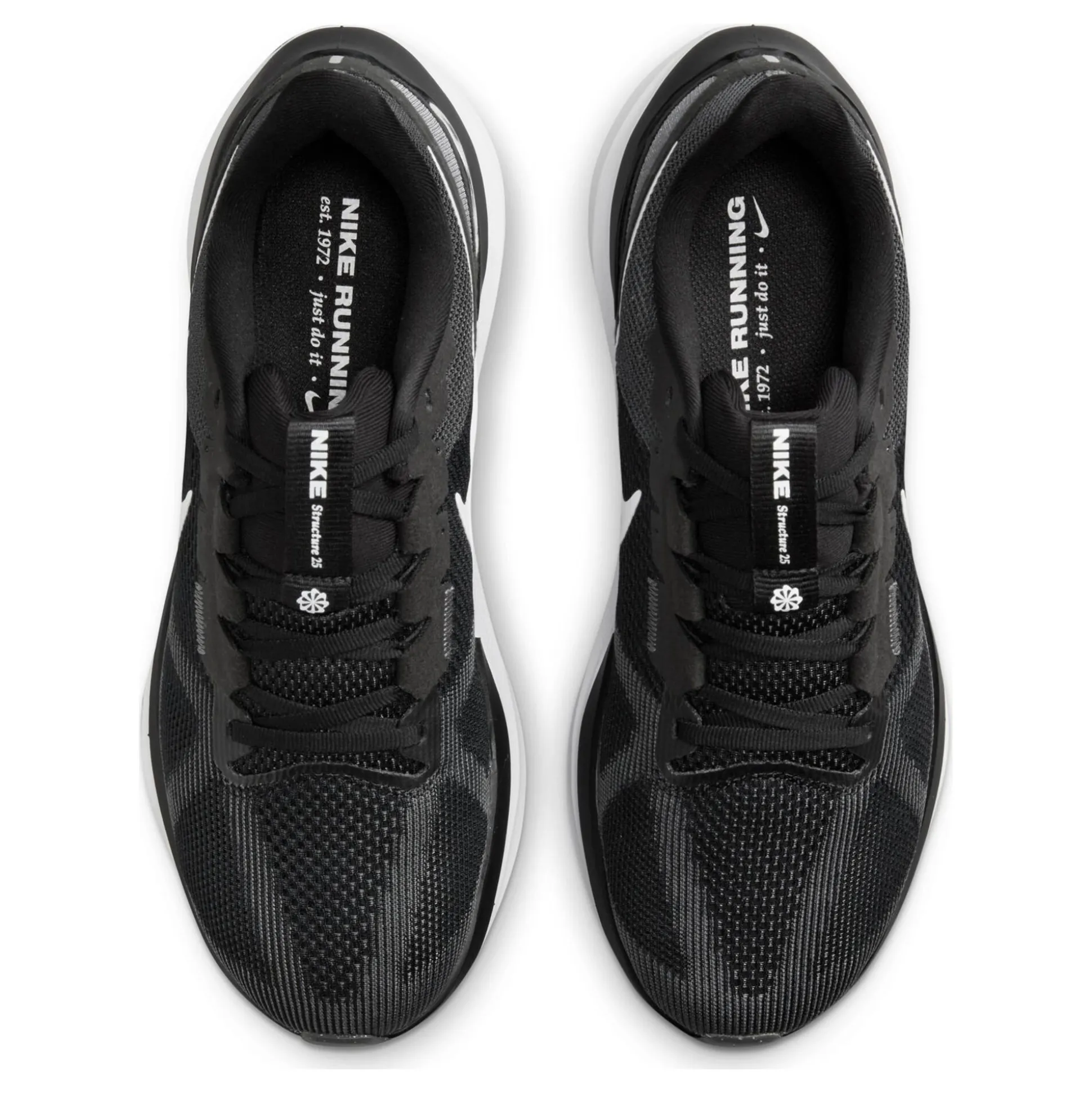 Online Air Zoom Structure 25 Stability Running Shoe Men - Black, White Running Shoes