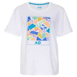 Hot AO Dated Mosaic T-Shirt Women - White, Multicoloured Shirts