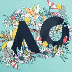 Cheap AO Floral Logo T-Shirt Women - Turquoise, Multicoloured Shirts