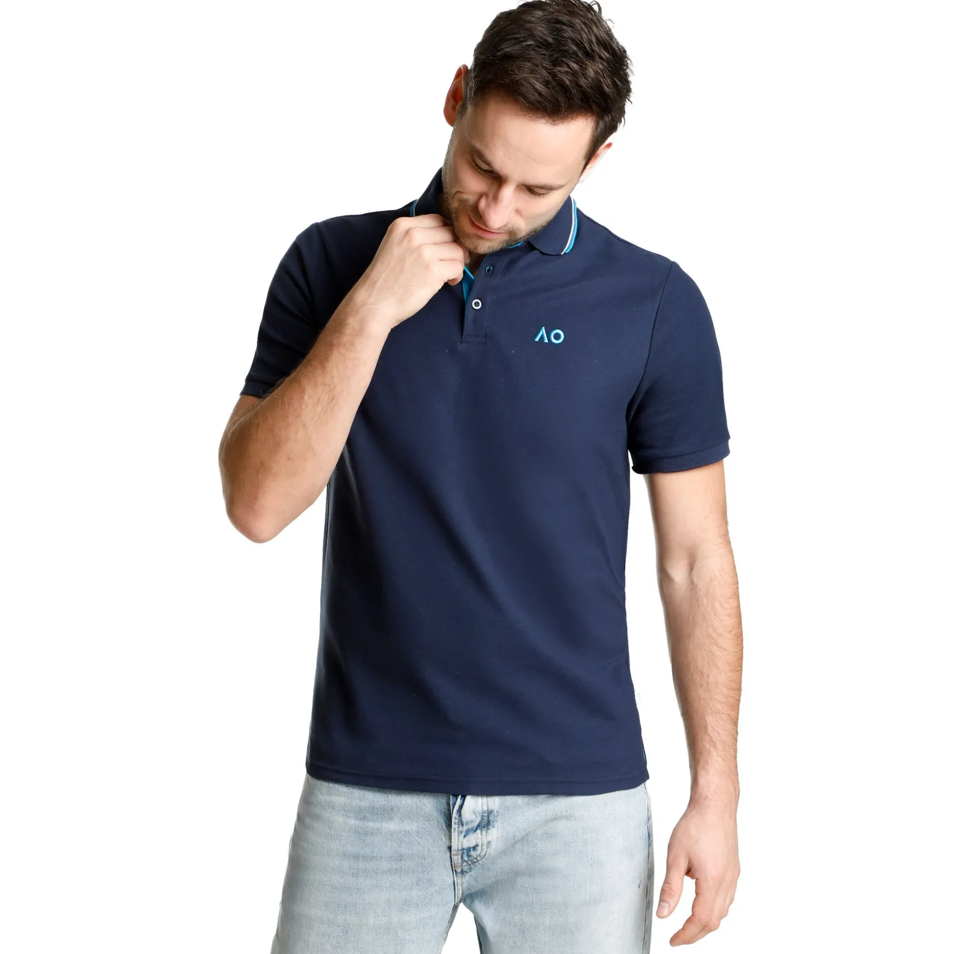 Online AO Player Polo Men - Dark Blue, Blue Shirts