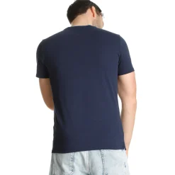 Best AO Stack Print Core Logo T-Shirt Men - Dark Blue, Blue Shirts