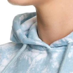 Best AO Tie Dye Hoody Women - Light Blue, White Hoodies & Sweaters