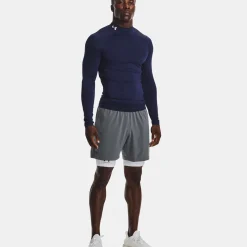 Cheap Armour Comp Mock Long Sleeve Men - Shirts|Tops