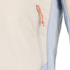 Best Ascent Hybrid Insulated Running Jacket Women - Beige, Light Blue Running Clothing