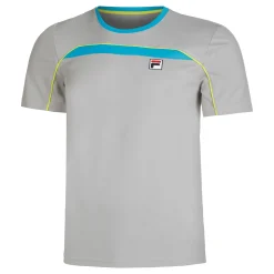 Sale Asher T-Shirt Men - Silver, Turquoise Shirts