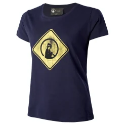 New Australia Road Sign T-Shirt Women - Dark Blue, Yellow Shirts