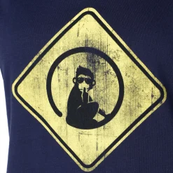 New Australia Road Sign T-Shirt Women - Dark Blue, Yellow Shirts