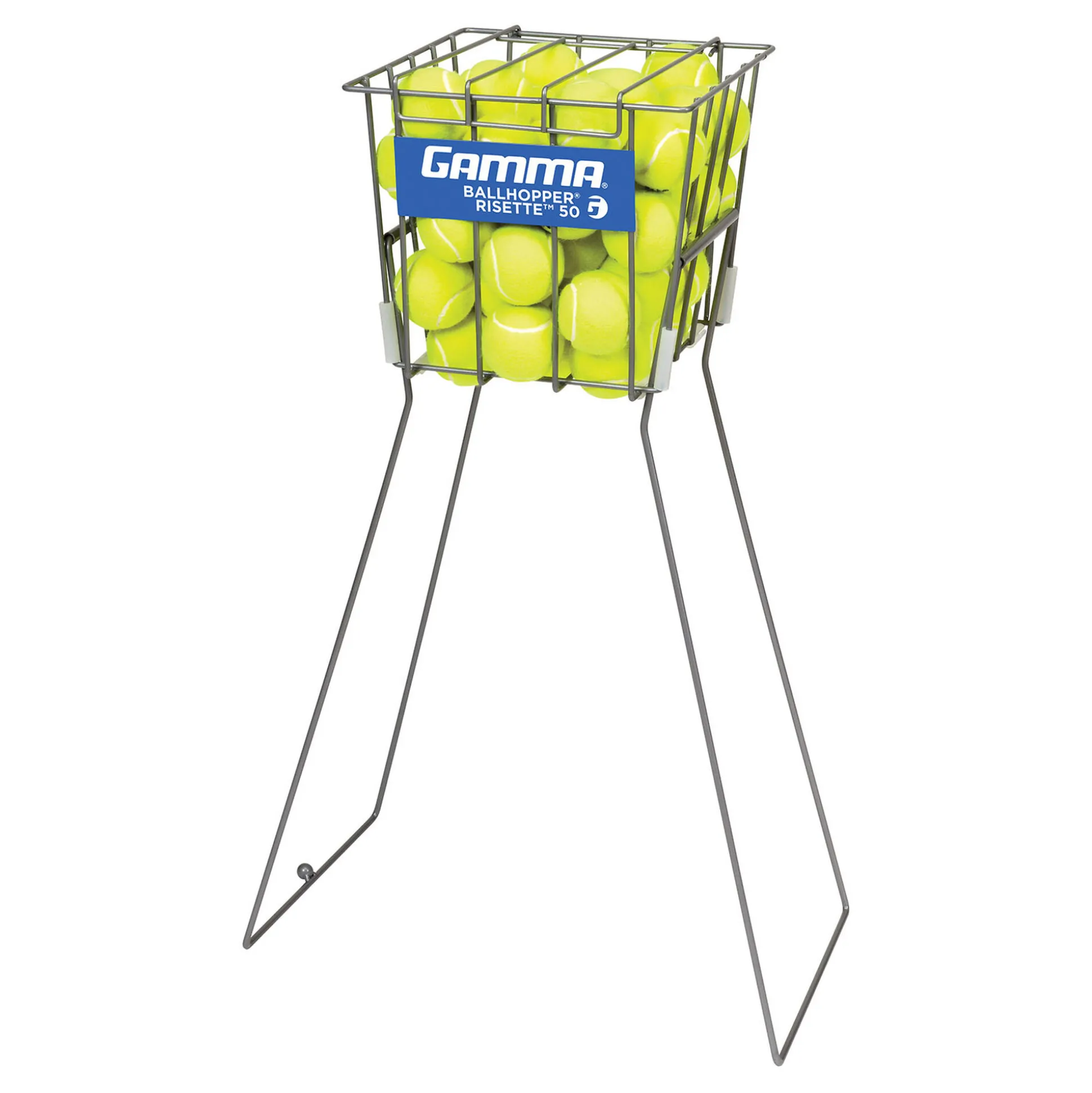 Outlet Ballhopper Risette 50 Ball Basket - Silver Coaching Equipment