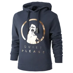 Flash Sale Baseline Logo Metallic Hoody Women - Dark Blue, Gold Hoodies & Sweaters