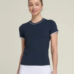 Best Baseline Seamless Team T-Shirt Women - Dark Blue Shirts