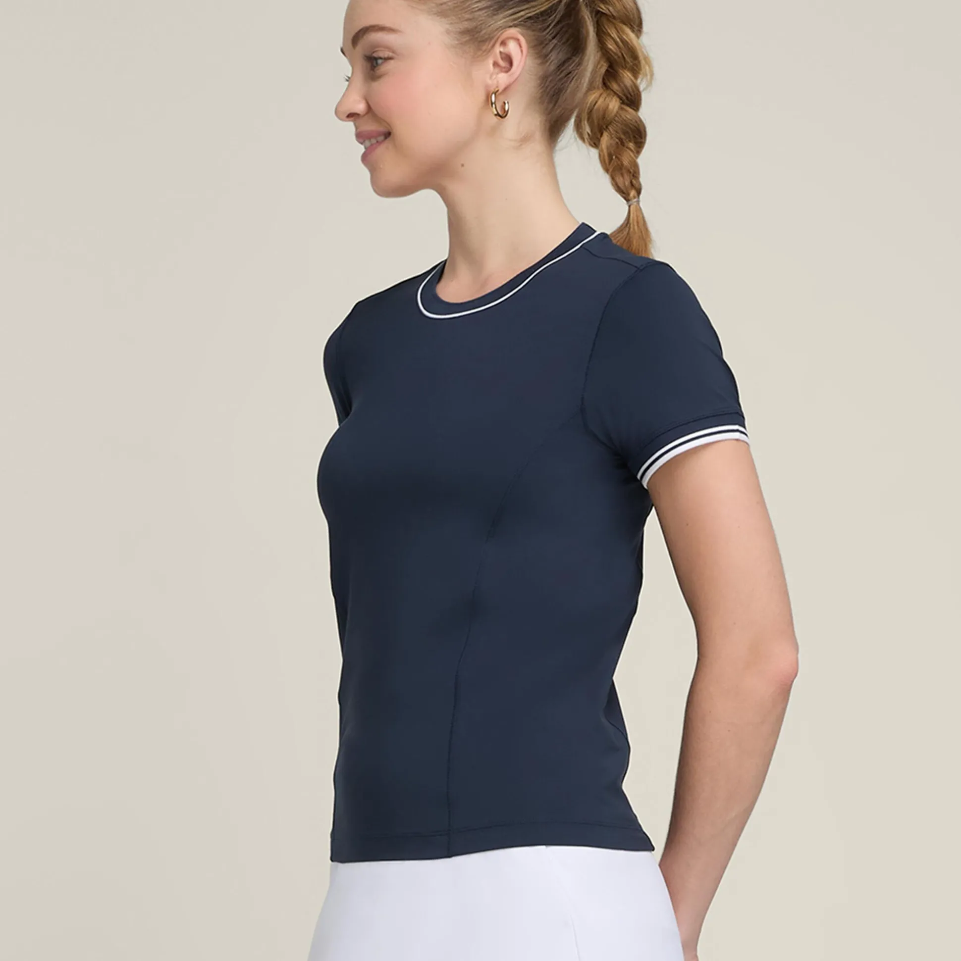 Best Baseline Seamless Team T-Shirt Women - Dark Blue Shirts