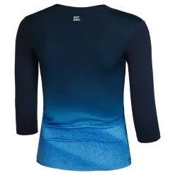Shop Beach Spirit V-Neck Long Sleeve Women - Dark Blue, Blue Shirts
