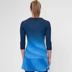 Shop Beach Spirit V-Neck Long Sleeve Women - Dark Blue, Blue Shirts