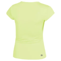 Best Sale Beach Spirit V-Neck T-Shirt Women - Neon Yellow Shirts