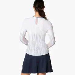 Outlet Between The Lines Long Sleeve Women - White Shirts