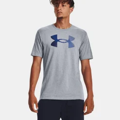 Hot Big Logo Fill T-Shirt Men - Grey, Blue Shirts