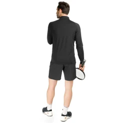 Flash Sale Big Serve 1/4 Zip Long Sleeve Men - Black, White Shirts