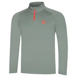 Outlet Big Serve1/4 Zip Long Sleeve Men - Sage, Red Shirts