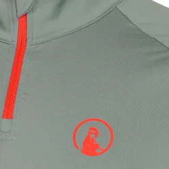 Outlet Big Serve1/4 Zip Long Sleeve Men - Sage, Red Shirts