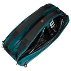 Fashion Blade Super Tour Racket Bag 9 Pack - Petrol, Black Racket Bags