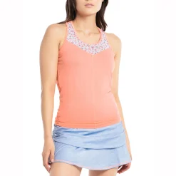 Cheap Blossom Tie Back Tank Top Women - Apricot, Multicoloured Tops