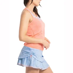 Cheap Blossom Tie Back Tank Top Women - Apricot, Multicoloured Tops