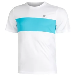 Clearance Bosse T-Shirt Men - White, Turquoise Shirts